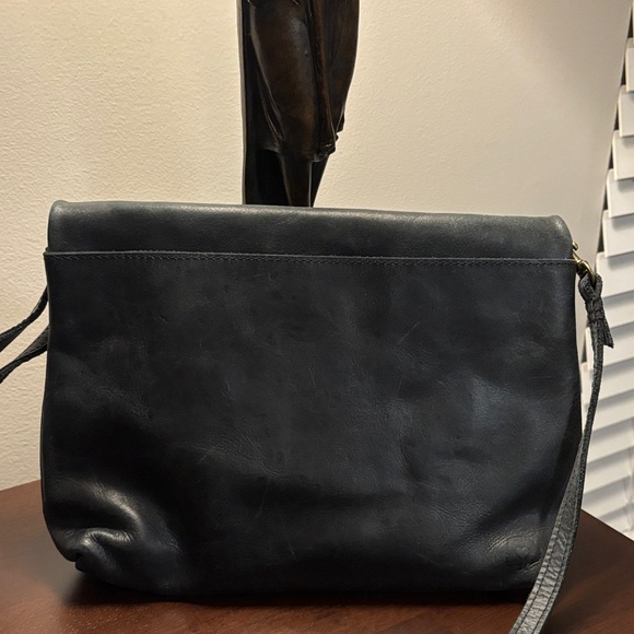 ABLE black Menbere Foldover crossbody/ shoulder purse, also great as clutch. - Picture 7 of 8